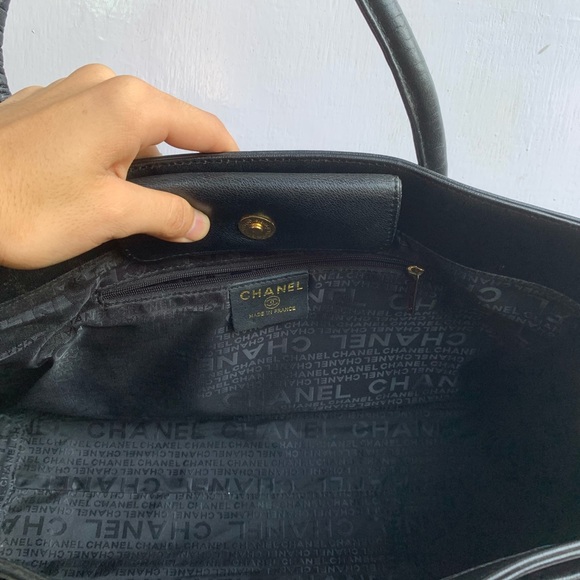 Chanel black calfskin executive cerf tote - Picture 6 of 8